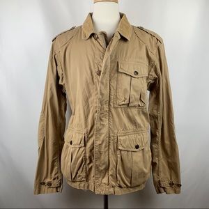 J. Crew A22 Khaki Cadet Jacket Size Large